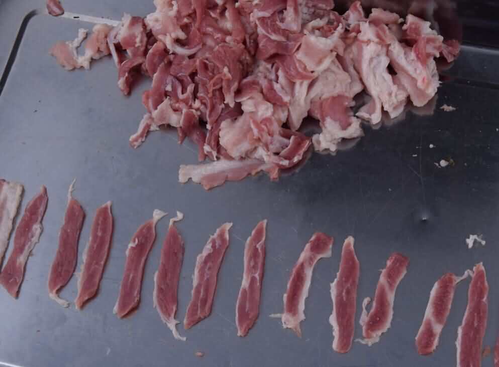 单切机切肉片效果 单切机切肉片效果